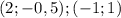 (2;-0,5);(-1;1)