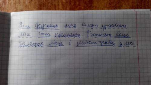 Разберите по членам сказа яна дарыць мне шмат уражынь. мне гэта прыемна. восенью ёсць залатыя лисце