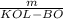 \frac{m}{KOL-BO}