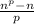 \frac{n^{p}-n}{p}