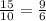 \frac{15}{10}= \frac{9}{6}