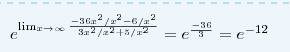 Найти предел функции lim ((3*x^2-1)/(3*x^2+5))^(6*x^2+1) x> бесконечности