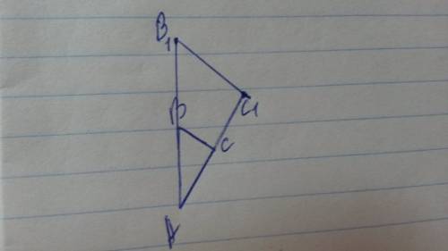 Начертите треугольник. постройте гамотетичный ему треугольник приняв за центр гамотетии одну из его