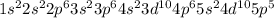 1s^{2} 2s^{2} 2p^{6} 3s^{2} 3p^{6} 4s^{2} 3d^{10} 4p^{6} 5s^{2} 4d^{10} 5p^{5}