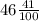 46 \frac{41}{100}