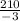 \frac{210}{-3}