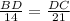 \frac{BD}{14} =\frac{DC}{21 }