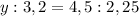 y:3,2=4,5:2,25