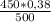 \frac{450*0,38}{500}