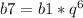 b7=b1*q^6