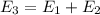 E_{3} = E_{1} + E_{2}