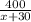 \frac{400}{x+30}