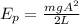 E_p= \frac{mgA^2}{2L}