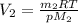 V_2= \frac{m_2 RT}{pM_2}