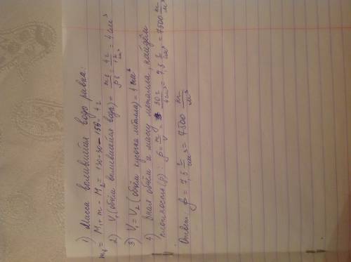 Масса до краёв заполненной пробирки с водой m1=130 г. после того как в неё поместили кусочек металла