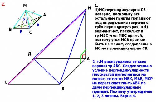 Явас умоляю ! 1)через вершину квадрата авсд проведена прямая ам,перпендикулярная его плоскости. како