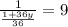 \frac{1}{\frac{1+36y}{36}}=9