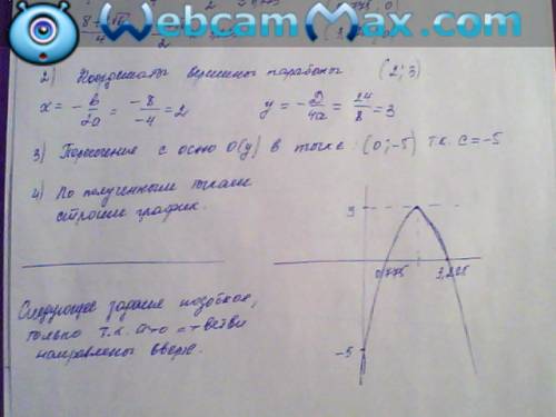 Построить график функций: y=-2x(в квадрате)+8x-5 y=x(в квадрате)-2x-3 умоляю !