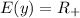 E(y)=R_+