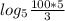 log_{5}\frac{100*5}{3}