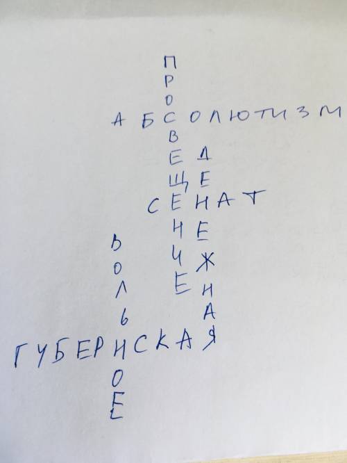 Внутренняя политика екатерины 2 кроссворд, буквально 5 слов и вопросов заранее !