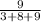 \frac{9}{3+8+9}