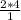 \frac{2*4}{1}