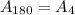 A_{180}=A_{4}