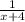 \frac1{x+4}