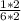 \frac{1*2}{6*2}