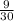 \frac{9}{30}