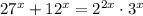 27^x+12^x=2^{2x}\cdot3^x