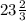 23 \frac{2}{3}