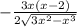 - \frac{3x(x-2)}{ 2\sqrt{3x^2-x^3} }