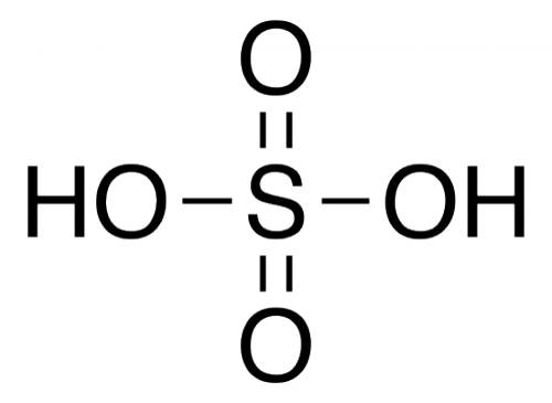 Как написать строение электронной оболочки атома h2so4