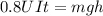 0.8UIt=mgh