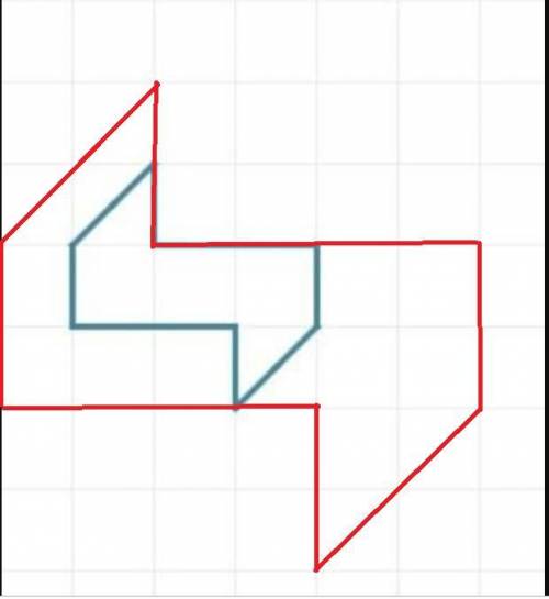 Нарисовать фигуру в масштабе 2: 1 пример дан на картинке​