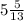 5 \frac{5}{13}