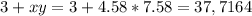 3+xy=3+4.58*7.58=37,7164