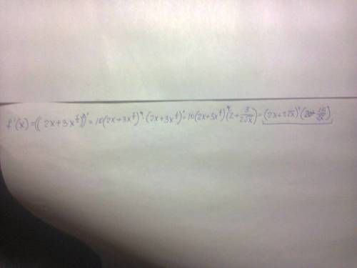 Найти производную функции f(x)=(3√x+2x)⁵ f(x)=(8√+4x²)⁸