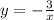 y=- \frac{3}{x}