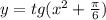 y=tg(x^{2}+ \frac{ \pi }{6})