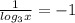 \frac{1}{log_{3}x}=-1