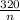 \frac{320}{n}