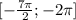 [-\frac {7\pi} 2;-2\pi]