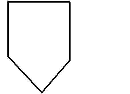 Начерти в тетради пятиугольник, в котором будет 2 прямых угла, 2 тупых и 1 острый угол.