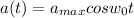 a(t)= a_{max} cos w_{0} t