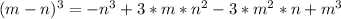 (m-n)^3=-n^3+3*m*n^2-3*m^2*n+m^3