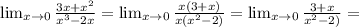 \lim_{x \to 0} \frac{3x+x^2}{x^3-2x}=\lim_{x \to 0} \frac{x(3+x)}{x(x^2-2)}=\lim_{x \to 0} \frac{3+x}{x^2-2)}=