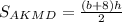 S_{AKMD}= \frac{(b+8)h}{2}